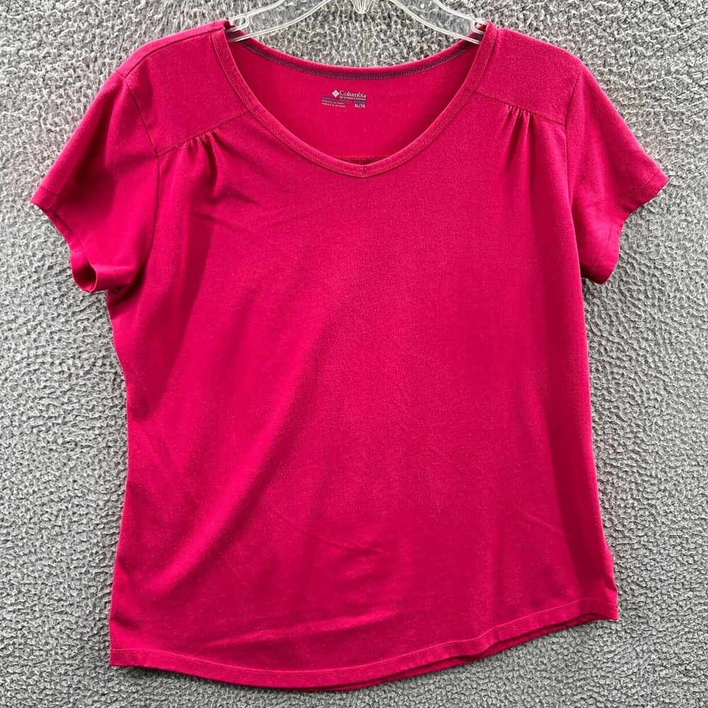 Columbia Womens Tee XL Outdoor Hiking Casual Travel Everyday Essential Classic